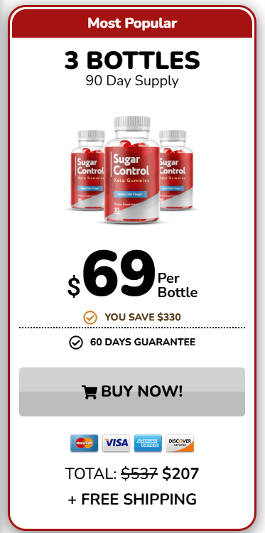 sugar control 3 bottles price